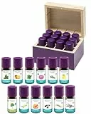 Baldini Ätherische Öle Set 12x5ml - 100% Naturreine Ätherische Öle - Lebensmittelqualität - Vegan - für Speisen, Getränke & Aroma Diffuser - Geschenkset