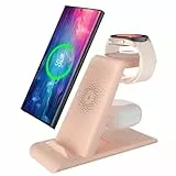 SPGUARD 3 in 1 Drahtloses Ladegerät kompatibel mit Galaxy S24/Ultra/S24+/S23/Z Flip/Fold 6/5/4,für Galaxy Watch Ultra/7/6/5,für Galaxy Buds 3 Pro/2