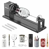 Creality Offizielles Rotary Kit Pro, Laser Rotary Roller 3 in 1 Multifunktions Gravur Zubehör für Lasergravur, Backenfutter Rotary zum Gravieren zylindrischer Objekte, Weinglas, Baseballschläger, Ring