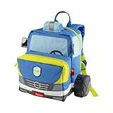 sigikid Kinderrucksack Polizei, Kindergarten-Rucksack: robust, leicht, kindgerecht, für Kita, Krippe, Ausflüge, Freizeit, für Kinder von 2-5 Jahren, Blau/Polizei