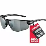ALPINA TRI-SCRAY 2.0 HR - Indiv. Anpassbare, Bruchsichere Wechselscheiben Sport- & Fahrradbrille Mit 100% UV-Schutz Für Erwachsene, black, One Size
