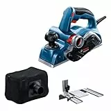 Bosch Professional Hobel GHO 20-82 (700 W Leistung, rechts- und linkshändige Bedienung, inkl. Schlüssel, Parallelanschlag, Staubbeutel)