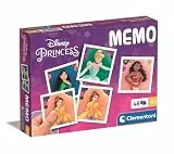 Clementoni Memo Pocket Disney Princess - Spiel für Kinder ab 4 Jahren - Memo Spiel fürs Gedächtnis mit 48 Karten - Ideal als Reisespiel 18311