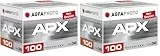 AgfaPhoto APX 100 Prof 135-36 S/W-Film, 1 Stück, 6A1360 (Packung mit 2)