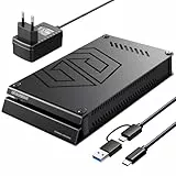 GRAUGEAR 4TB Externe Festplatte im Aluminiumgehäuse für Playstation, Formatiert für PS4 und PS5, 4TB HDD 3,5 Zoll, Design Festplatte mit Netzteil, Ideal für Gaming und Speicherplatz
