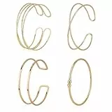 ZephyrHome Oberarmreif Gold Damen Verstellbar, Armreif Oberarm Goldener Armreifen Schmuck, Minimalistische Armspange, Eleganter Oberarm Armreif Gold Damen, Wasserfest Zarter Armreifen Oberarm Schmuck