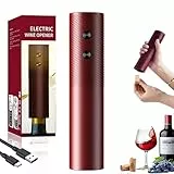 Elektrischer Korkenzieher, Elektrischer Weinflaschenöffner für Wein, Geschenkidee Weinflaschenöffner, USB-Kabel, Automatischer Flaschenöffner für Weinliebhaber