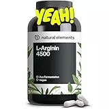 L-Arginin – 365 Kapseln – Hochdosiert: 4.500mg veganes L-Arginin HCL pro Tagesdosis (3.750mg reines L-Arginin) – hochdosiert – in Deutschland hergestellt & laborgeprüft