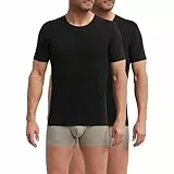 Dim T-Shirt Herren Thermoregulierend Baumwolle Rundhalsausschnitt Dim Sport x2 Schwarz M