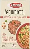 Barilla Legumotti Lenticchie Rosse Ceci e Piselli Rote Linsen, Kichererbsen und Erbsen Reich an Eiweiß und Ballaststoffen Glutenfrei 300g