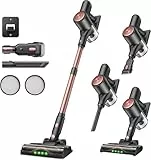 Vexilar V10Pro Akku Staubsauger, 45kPa Kabelloser Staubsauger mit Grüner LED, Leichter Handstaubsauger Kabellos, 45 Min Laufzeit, Abnehmbarer Akku, Vacuum Cleaner für Auto, Teppich & Tierhaare