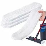 YANGYUQI 4 Stück für Vileda H2PrO Bodenwischer Ersatzbezug, Mikrofaser Bezug Kompatibel mit Vileda H2Pro & O-Cedar Bodenwischer, Maschinenwaschbar, Wischpads Ersatz für alle Hartböden