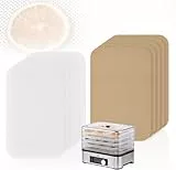 Aieve 10er Dörrfolien Set (2x5 Stück) für Dörrautomat – Fruchtleder & Antihaft Silikon Dehydrator Blätter, kompatibel mit WMF KÜCHENminis, 17x26 cm, BPA-frei