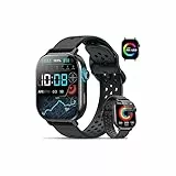 Militär Smartwatch Herren mit GPS, 2.06'' AMOLED Display Smart Watch mit Telefonfunktion, Fitnessuhr für Outdoor, Herzfrequenz, Schlafmonitor, 131+Sportmodi , 5ATM Wasserdicht Sportuhr für Android iOS