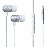 KP TECHNOLOGY In Ear Ohrhörer für Motorola Moto G04 / G34 / G54 / G84 / G14 / G13 / G23 / G53 / G73 / G32 / G62 / G82 / G31 / G50 / E13 / E20 E30 E40 E32. / G10 G30 / G6 Play / G9 Plus (Silber)