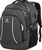 Cafele Rucksack, 17,3-Zoll Reise Laptop Rucksack, RFID Anti-Diebstahl Tasche Universitätsrucksack, wasserdichter Schulrucksack, geeignet für junge Männer und Frauen, grau