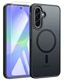 FNTCASE für Samsung Galaxy A36-5G Hülle: für Samsung A56 5G Handyhülle Magnetische Matt Hüllen Robuste Stoßfeste - Militärische Klasse Fallsicher Harter Rücken Anti-Fingerabdruck Schutzhülle