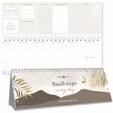 Lebenskompass Tischkalender 2026 quer mit Sprialbindung für Dein Home-Office oder das Büro - Kalender für Studierende oder Schüler (2026)