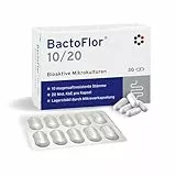 BactoFlor 10/20 - Probiotika für Darmkur hochdosiert 30 Kapseln - Darmbakterien zur Darmsanierung & Darmflora Aufbau - Milchsäurebakterien mit Lactobacillus reuteri - 600 Mrd. KBE/Pack. laktosefrei