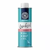Pets Deli Pures Lachsöl für Hunde, Futterzusatz & Topping für Barf, Nass- & Trockenfutter, mit Omega-3 für Haut, Fell & Herz, erhöht Futterakzeptanz, 250 ml, Premium Qualität