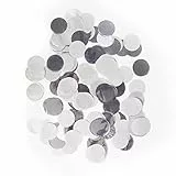 Folat 9571 Large Confetti Round Silver 14G