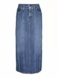 JJXX Damen Jxcana Long Mw Denim Skirt DNM, Blau, M EU