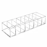 QINERSAW 1 Stück Abnehmbar Kosmetik Organizer Schublade 8 Fächern Make up Aufbewahrungsboxen Beauty Organizer Schmink Aufbewahrung Make up Lagerung Transparent Kosmetik Box für Waschtisch Badezimmer