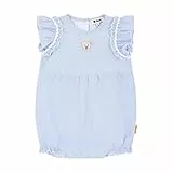 Steiff Spielanzug EU Größe 80 chambray blue, Baby Einteiler, Baby-Body ideal für den Alltag, Strampler Einteiler, weicher und bequemer Spielanzug, waschmaschinenfest