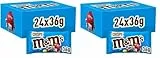 M&M's Crispy, Schokoladen Großpackung, 24 x 36g, Knusprige Schokolinsen, Schokoladen Geschenk (816g) (Packung mit 2)