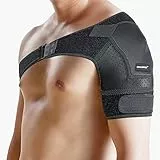 Thx4COPPER Schulterbandage Einstellbare Kompresse Schulter Orthesen für Schultern Unterstützung Schulterschmerzen lindern, Passt für Links/Rechts Schulter (Unisex,1er Pack)-L/XL