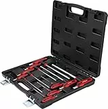 KS Tools 151.8150 ERGOTORQUEplus T-Griff-Innensechskant-Kugelkopf-Schlüssel-Satz, 9-tlg.