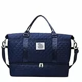 USOHJZ Reisetaschen 2 Stück Oxford Textil einfarbige Reisetasche mit Reißverschluss, lässige Umhängetasche, weicher und vielseitiger Stil, Reisetaschen(DEEP Blue)