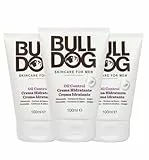BULLDOG 3er Pack Feuchtigkeitscreme Anti-Fett für Männer, 3 x 100 ml