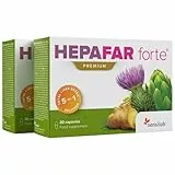 Mariendistel Artischocke Löwenzahn Komplex - Leber - Vitamin E, Phospholipide - Innovative Patentierte Formel mit Hoher Bioverfügbarkeit - 60 Kapseln Hochdosiert - Hepafar Forte Premium Sensilab