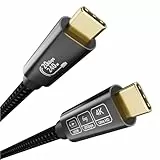 EUDOBEL USB C Kabel 3m 20Gbps, PD 3.1 240W 5A, Datenkabel für Thunderbolt 4/3, iPhone 16/15, Switch, VR, SSD, MacBook, Monitor, Tablet - 4K@144Hz 5K@60Hz