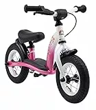 BIKESTAR Kinder Laufrad Lauflernrad Kinderrad für Mädchen ab 2-3 Jahre | 10 Zoll Classic Kinderlaufrad | Pink & Weiß | Risikofrei Testen