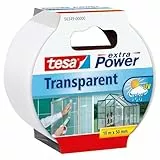 tesa extra Power Reparaturband transparent, selbstklebend, für Haushaltsreparaturen, 10m x 50mm