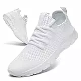 GHFKKB Schuhe Damen Weiss Sneaker Sportschuhe Laufschuhe Tennisschuhe Turnschuhe Freizeitschuhe Straßenlaufschuhe Weiß 38