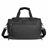 bugatti Mare Basic Reisetasche, kompakte Handgepäck-Tasche mit Trolley-Aufstecksystem, schwarz