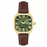 Thomas Earnshaw Herren-Armbanduhr Coussin 39mm mit Automatikgetriebe und Lederband ES-8284, Armband