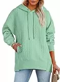 BLENCOT Damen Hoodie Herbst Oversized Winter Sweatshirt Kapuzenpulli Kapuzenpullover Teenager mädchen