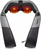 Medcursor Nackenmassagegerät mit wärme, 3D Deep Tissue Shiatsu Massagegerät für Nacken, Schulter, Rücken, Bein, Körper und Muskelschmerzlinderung, Heim, Büro und Autogebrauch