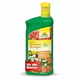 Neudorff Azet BlumenDünger - 100% natürlicher Bio Dünger für üppig blühende Blumen im Garten, Zimmer oder auf dem Balkon, 1 Liter