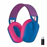 Logitech G G435 LIGHTSPEED, Kabelloses Gaming-Headset mit Bluetooth – Leichte Over-Ear-Kopfhörer, integrierte Mikrofone, 18 Stunden Akkulaufzeit, Dolby Atmos,PC,PS4,PS5,Nintendo Switch/Switch 2 - Blau