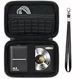 Supmay Tragetasche für VAHOIALD/für CAMKORY/für YiFuar/für FAYIBUY Digitalkamera 1080P Fotokamera, Speicherhalter Reisetasche mit Mesh Tasche für Batterie, USB-Kabel, SD-Karte, Schwarz