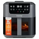 Instant Pot - Vortex Compact Truffle-Heißluftfritteuse - 5 l Korb, Familiengröße, 4 in 1 - Heißluftfrittieren, Dörren, Backen, Aufwärmen, Antihaftbeschichtung, Leicht zu reinigen, Spülmaschinenfest