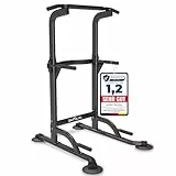 DH FitLife Power Tower Dip Station | Klimmzugstange Freistehend | Dip Barren Rückentrainer | Kraftstation Kraftturm | Fitness Station | Power Rack for Home Gym | Krafttraining für Zuhause