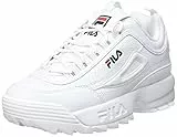 FILA Unisex Kinder Disruptor Teens Sneaker, White, 37 EU