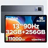 DOOGEE U13 Android 16 Tablet 13 Zoll FHD+ 32GB RAM+256GB ROM (2TB TF) 11000mAh Akku 18W Gaming Tablet, Unisoc T7280 Octa Core, 13MP+5MP, WidevineL1/ 5G WiFi/Face ID/OTG/GPS/4 Lautsprecher/Gemini AI