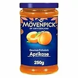 Mövenpick Gourmet-Frühstück Aprikose, hochwertiger Premiumaufstrich Fruchtaufstrich, 250 g